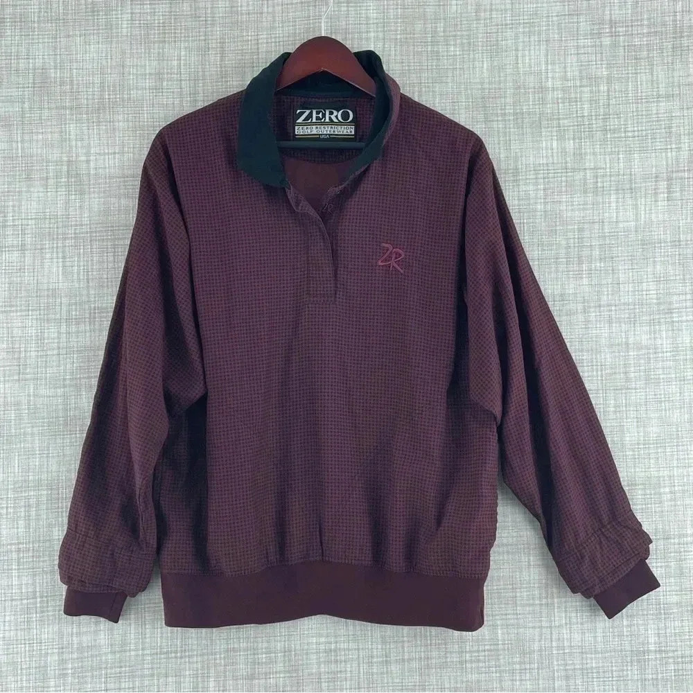 Zero Restriction Golf Windbreaker pullover Womens Size M purple 1139